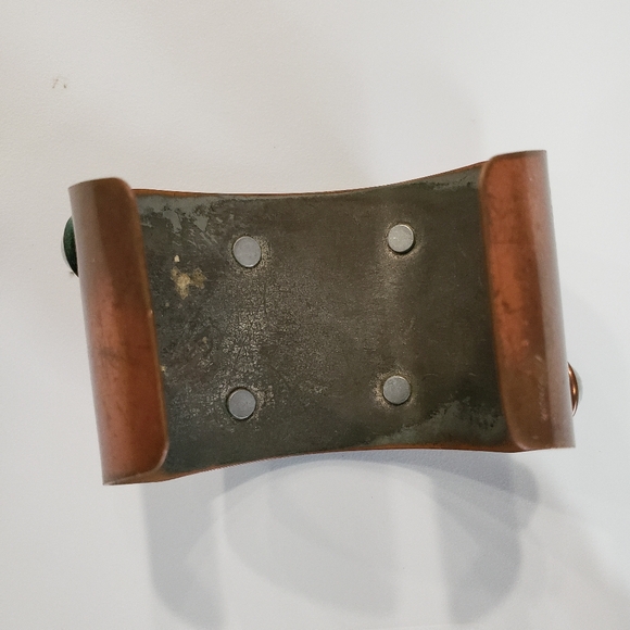 Modernist Copper Silver Cuff Rare Renoir Cuff Bracelet - Picture 7 of 7